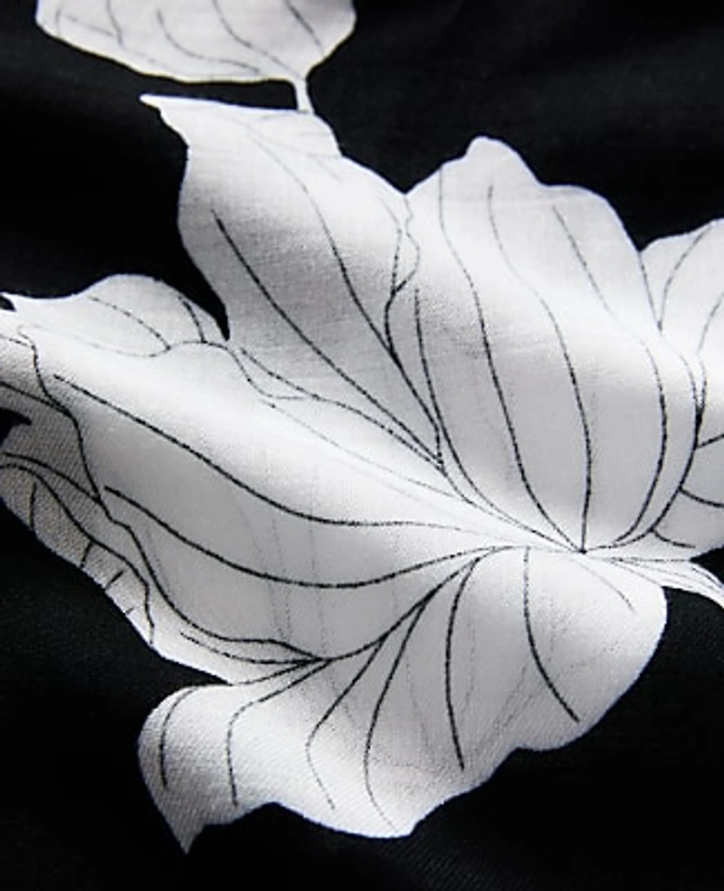 Ann Taylor Floral Scarf Black Women's
