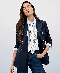 Ann Taylor The Petite Waverly Blazer Night Sky Women's