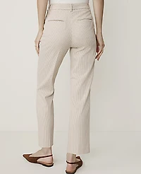 Ann Taylor The Tall Eva Ankle Pant Houndstooth Tan Texture Women's