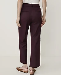 Ann Taylor The Petite Flare Ankle Pant — Curvy Fit Classic Burgundy Women's