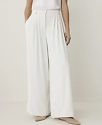 Ann Taylor The Petite Multi Pleated Wide Leg Pant Women's