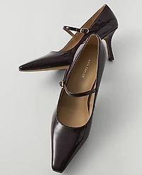 Ann Taylor Patent Mary Jane Pump Oxblood Women's