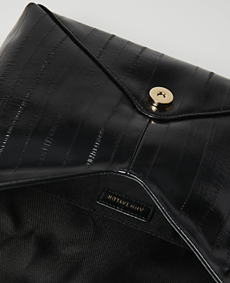 Ann Taylor Weekend Envelope Clutch Black Women's