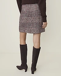 Ann Taylor Weekend Tweed A-Line Skirt Multi Combo Women's