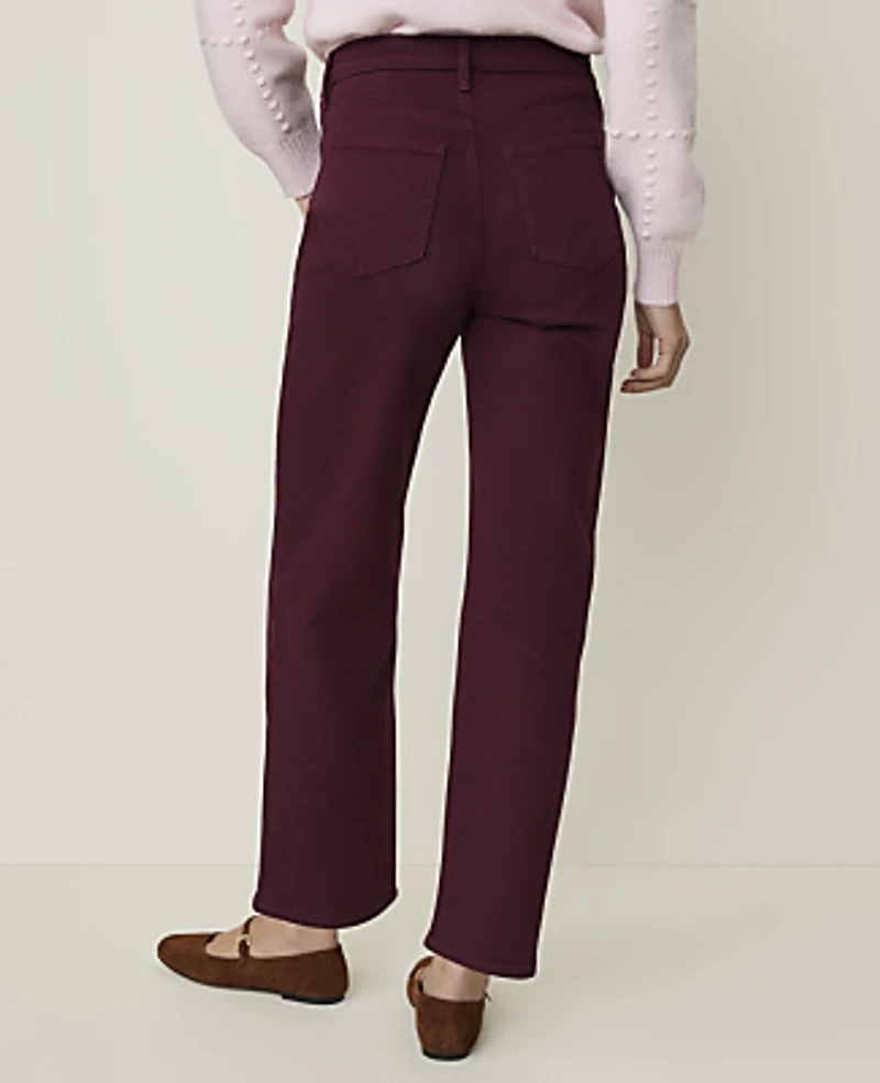 Ann Taylor Weekend Straight Jean Purest Plum Women's