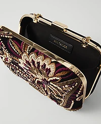 Ann Taylor Beaded Clutch Black Women's