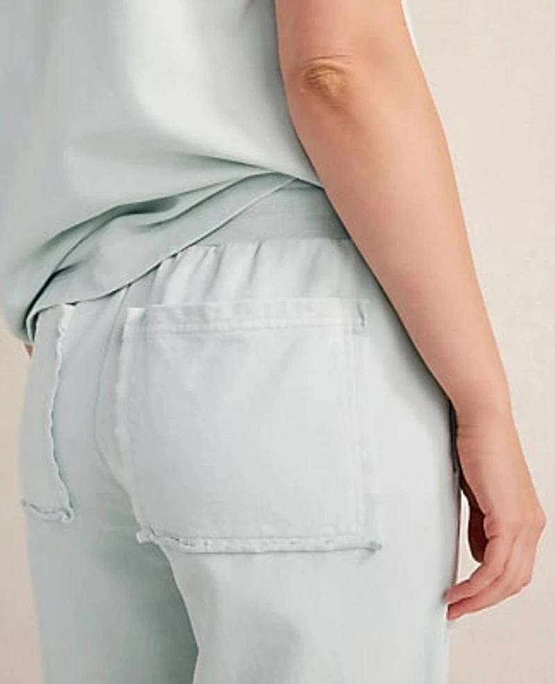 Ann Taylor Haven Well Within Garment-Dyed Organic Cotton Terry Pants Women's