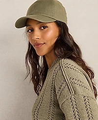 Ann Taylor Haven Well Within Cotton Tape Yarn Vertical Stitch Sweater Vetiver Women's