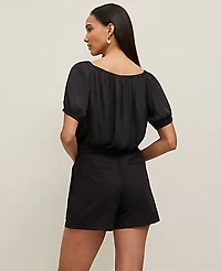Ann Taylor Bubble Hem Top Women's