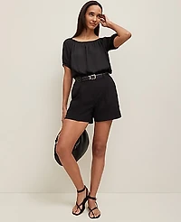 Ann Taylor Bubble Hem Top Women's