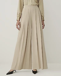 Ann Taylor The Triple Pleat Palazzo Pant Nomad Khaki Women's
