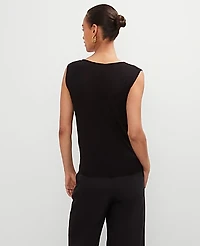 Ann Taylor Twisted Shoulder Shell Top Women's
