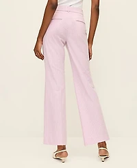 Ann Taylor The Tall Relaxed Jayne Trouser Gingham Lilac/White Women's