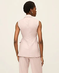 Ann Taylor The Fitted Wrap Vest Brushed Sand Women's