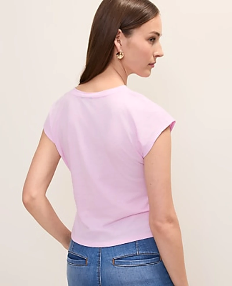 Ann Taylor Tie Waist T-Shirt Women's