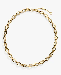 Ann Taylor Chain Link Necklace Goldtone Women's