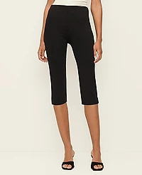 Ann Taylor The Petite Capri Pant in Ponte Size XL Black Women's