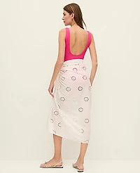 Ann Taylor Eyelet Sarong White Women's