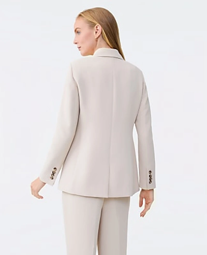 Ann Taylor The Tailored Blazer Textured Crepe Sail Cloth Women's
