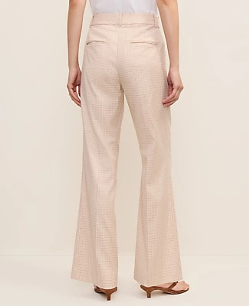Ann Taylor The Petite Jayne Trouser Houndstooth Neutral Blend Women's