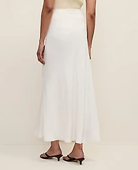 Ann Taylor Petite Bias Flare Maxi Skirt Winter White Women's