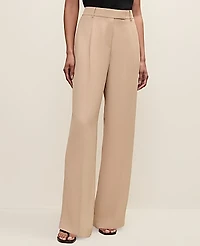 Ann Taylor The Petite Pleated Straight Pant Women's