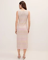 Ann Taylor Petite Ombré Crochet Sweater Dress Pirouette Women's