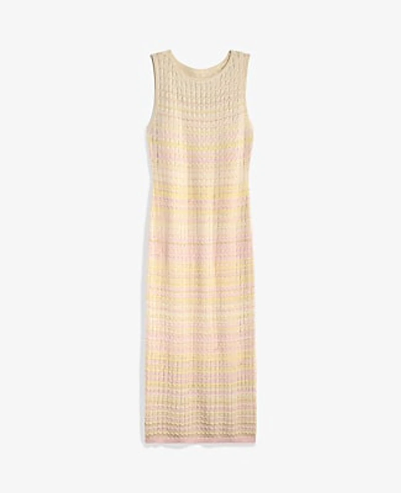 Ann Taylor Petite Ombré Crochet Sweater Dress Pirouette Women's