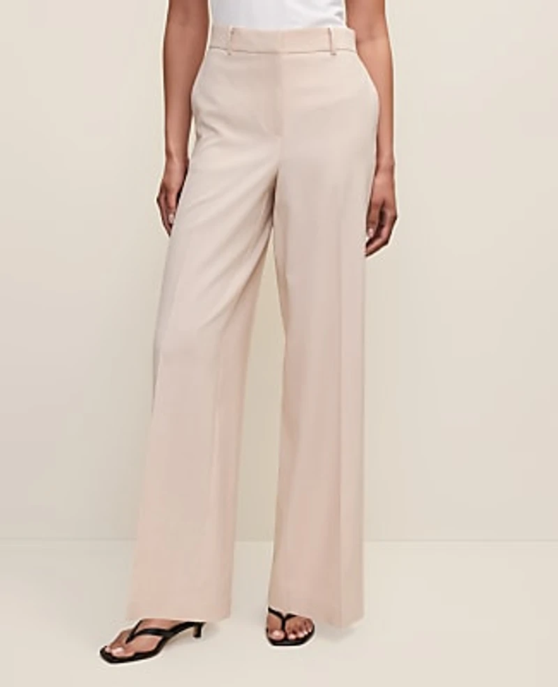 Ann Taylor The Wide-Leg Pant Almond Slice Women's