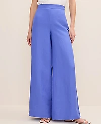 Ann Taylor The Petite Statement Palazzo Pant Linen Blend Women's