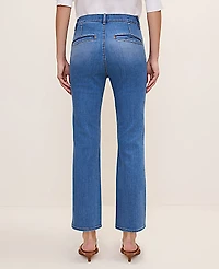 Ann Taylor The Cropped Boot Jean — Curvy Fit Venice Blue Medium Women's