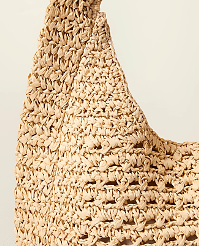 Ann Taylor Oversized Raffia Tote Natural Women's