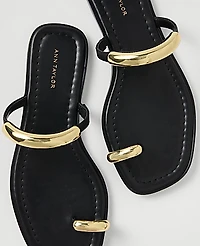 Ann Taylor Leather Embellished Sandal Women's