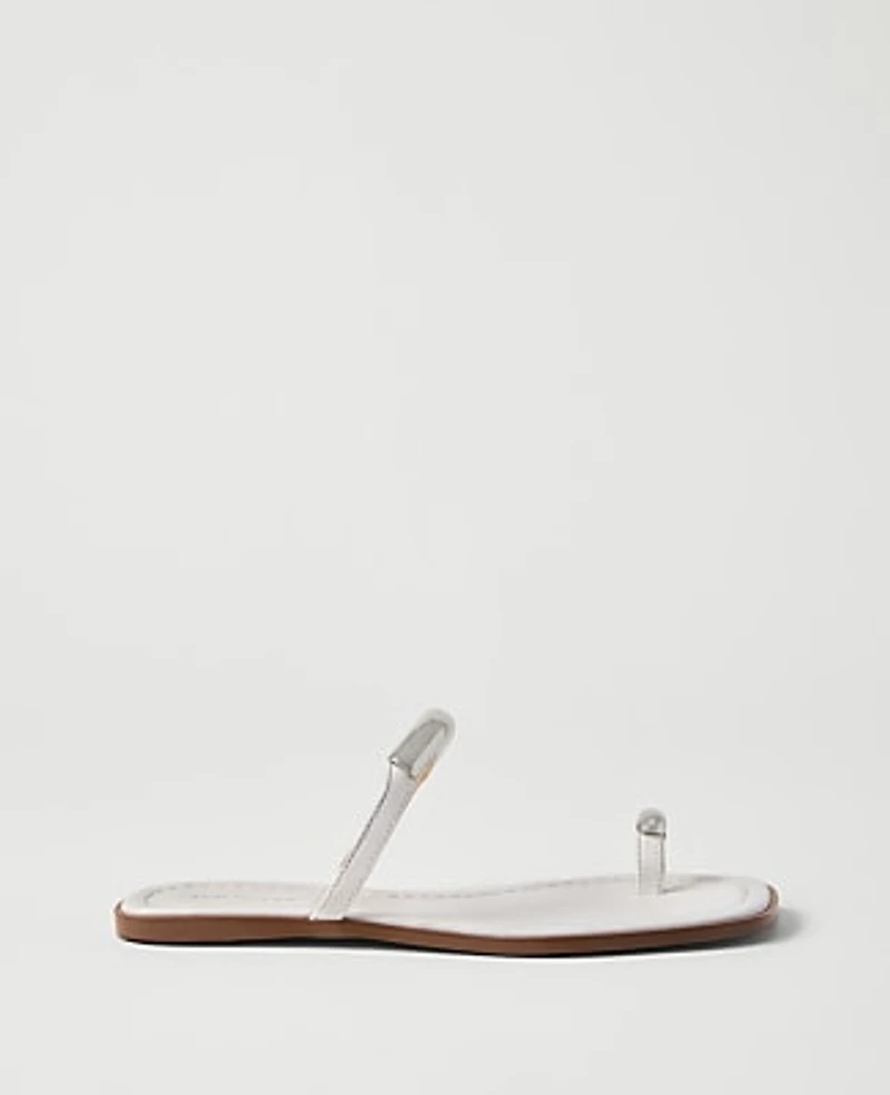 Ann Taylor Leather Embellished Sandal Women's