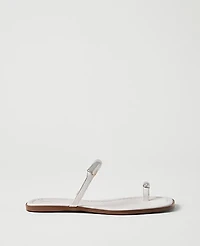 Ann Taylor Leather Embellished Sandal Women's