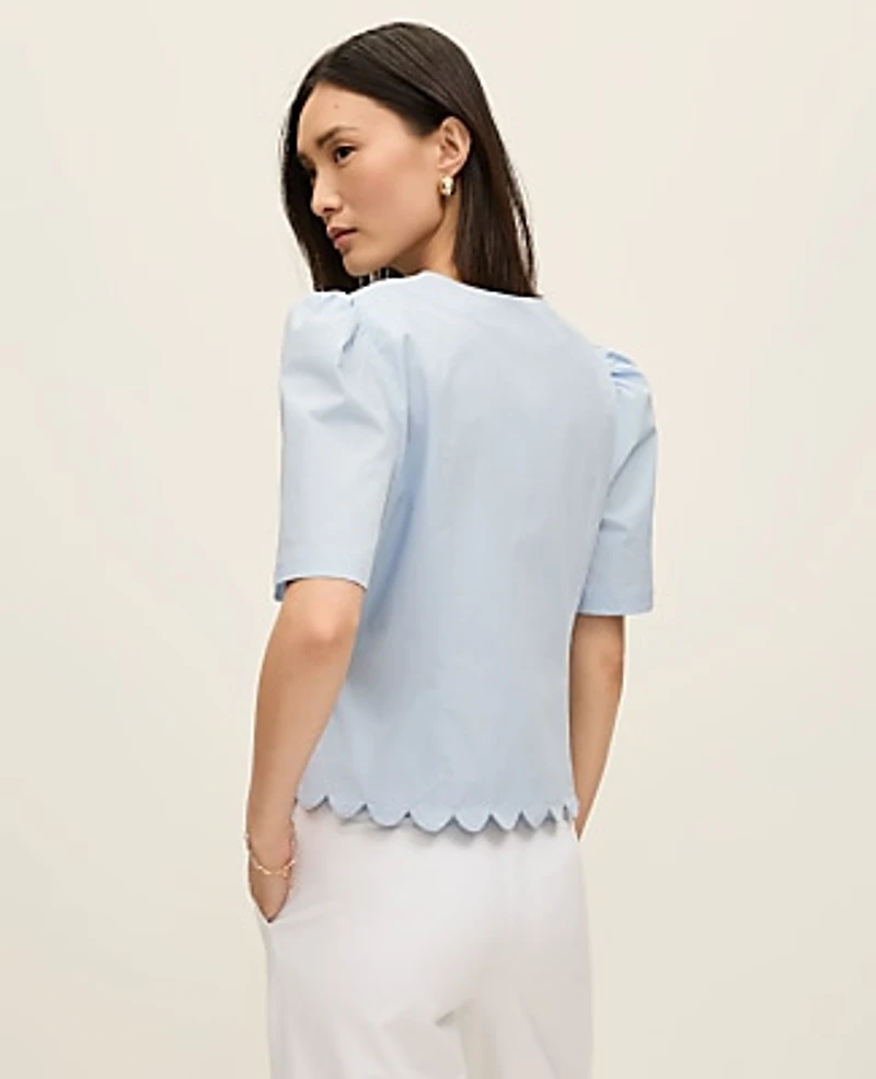 Ann Taylor Tie Front Blouse Women's