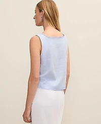 Ann Taylor Tank Top Linen Blend Women's