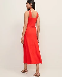 Ann Taylor Petite Ribbed Halter Sweater Dress Size XS Aperol Women's