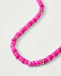 Ann Taylor Beaded Statement Necklace Goldtone Women's