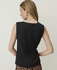 Ann Taylor Cowl Neck Tie Waist Top Women's