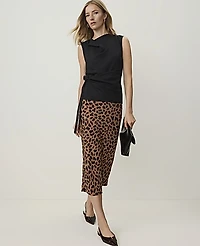 Ann Taylor Cowl Neck Tie Waist Top Women's