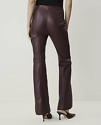 Ann Taylor The Modern Trouser Faux Leather Bold Bordeaux Women's