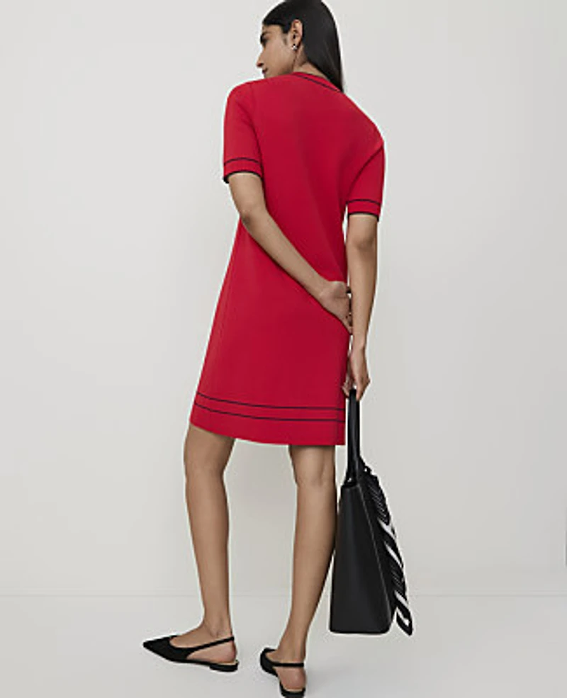 Ann Taylor Petite Sweater Mini Shift Dress Women's