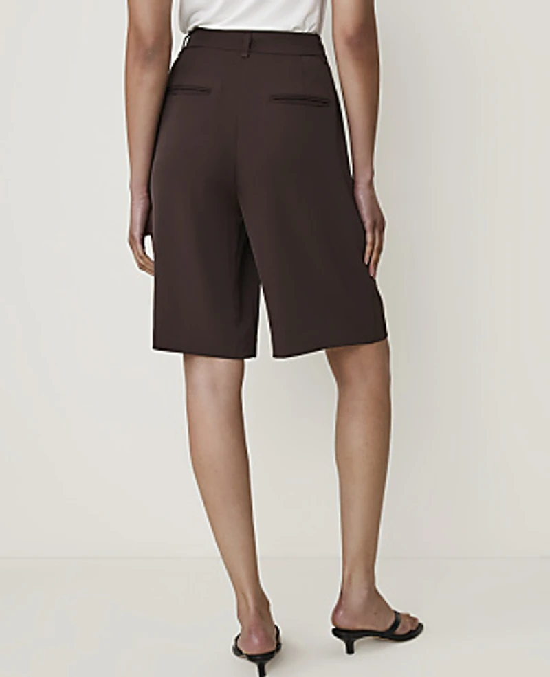 Ann Taylor The Pleated Bermuda Short French Mocha Women's