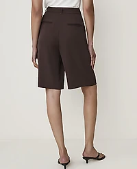 Ann Taylor The Pleated Bermuda Short French Mocha Women's