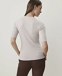 Ann Taylor Ribbed Sweater T-Shirt Women's
