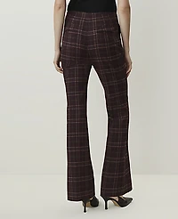 Ann Taylor The Petite Modern Trouser Plaid Deep Plum Multi Women's