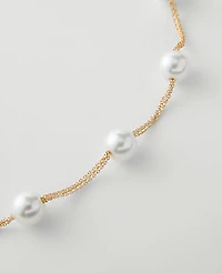 Ann Taylor Pearl Necklace Ivory Women's