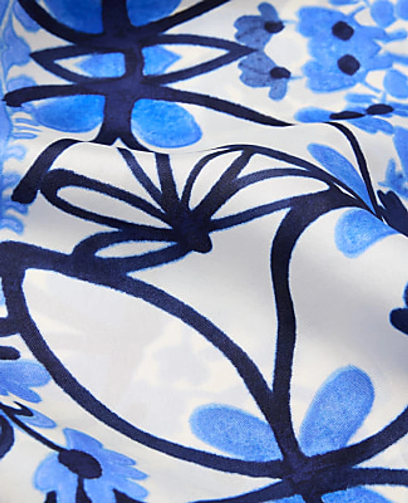 Ann Taylor Paisley Silk Scarf White Women's