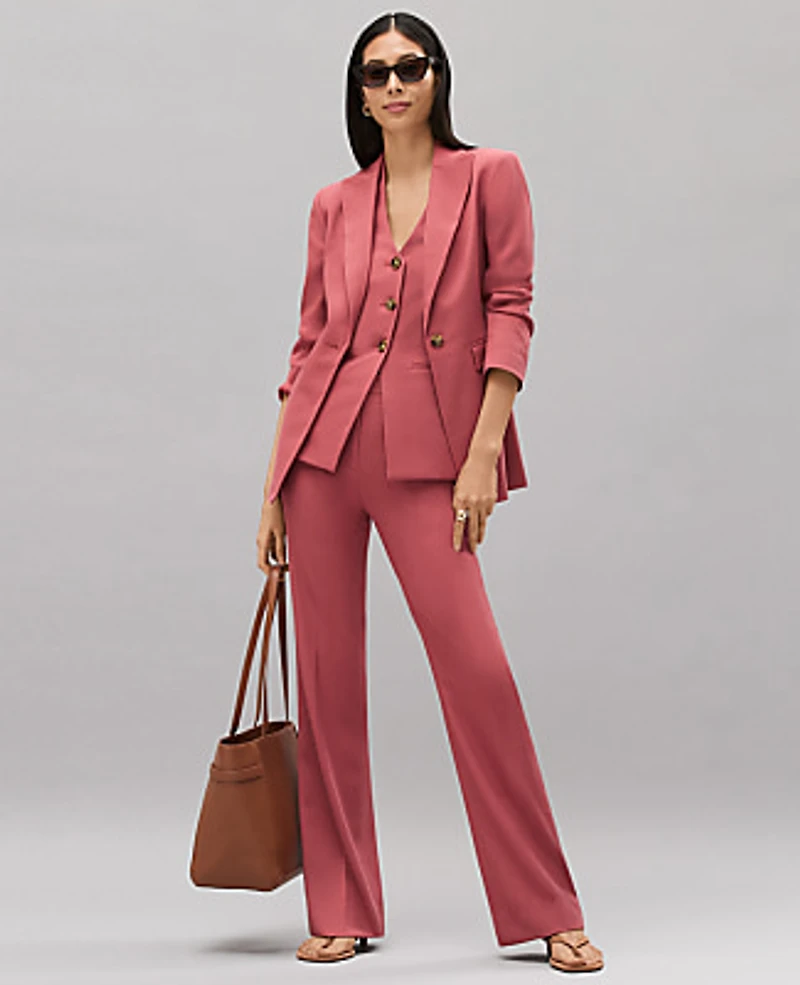 Ann Taylor The Fitted Long Blazer Rose Clay Women's